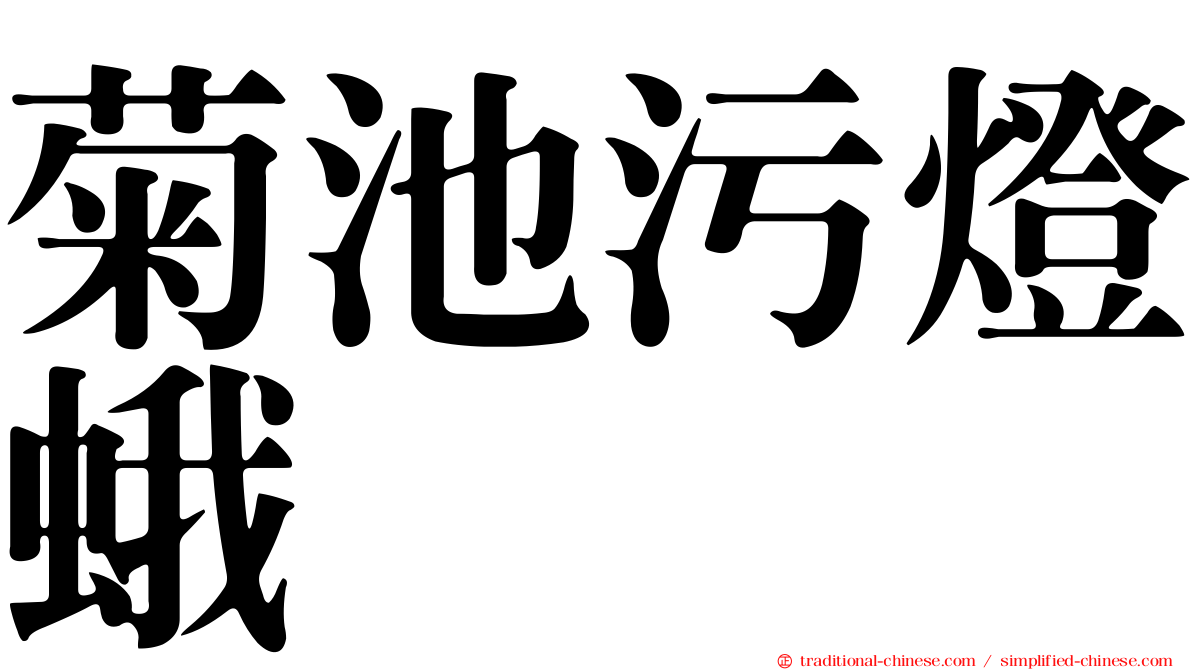 菊池污燈蛾