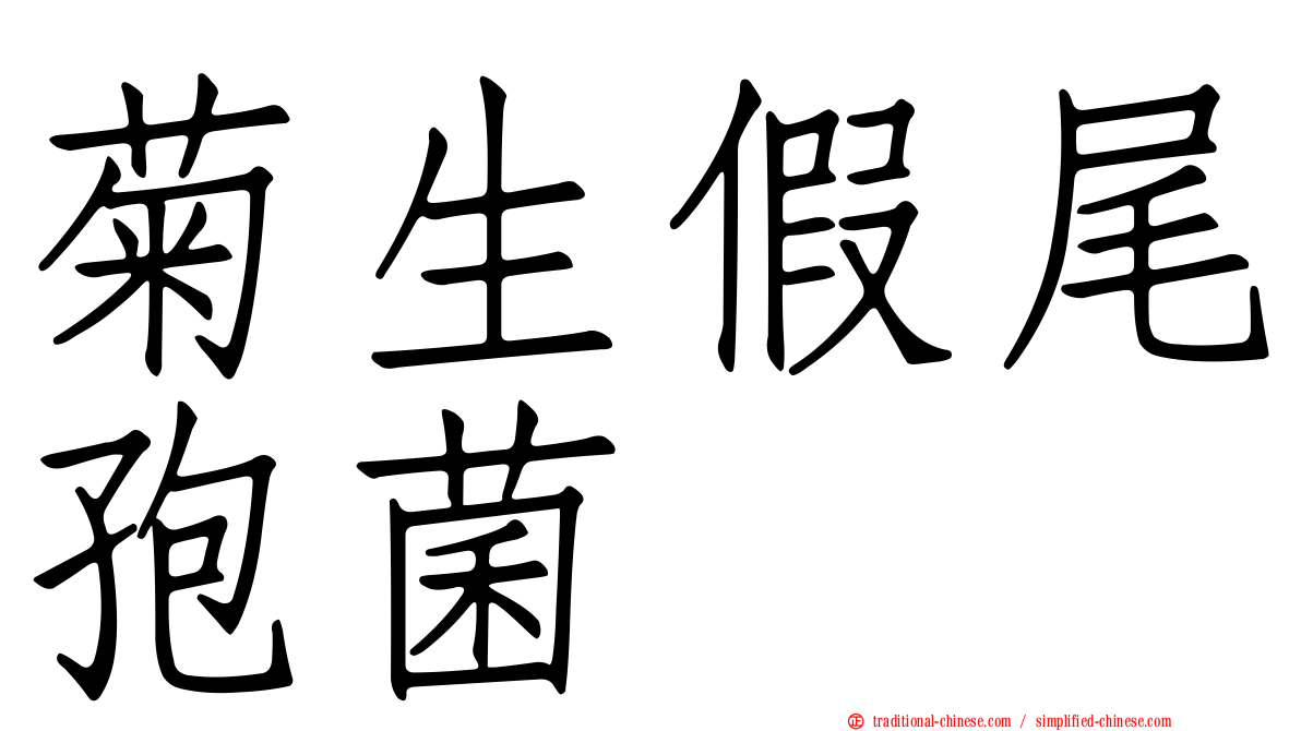 菊生假尾孢菌