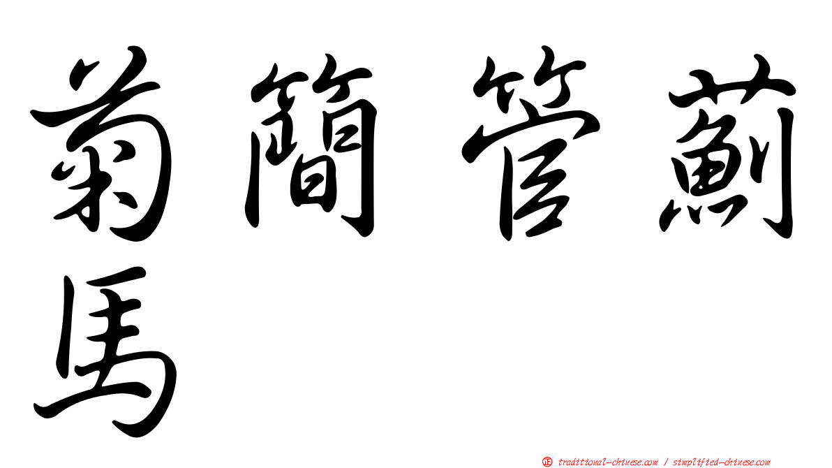 菊簡管薊馬
