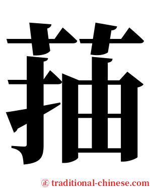 菗 serif font