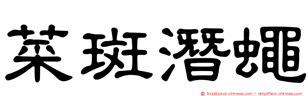 菜斑潛蠅