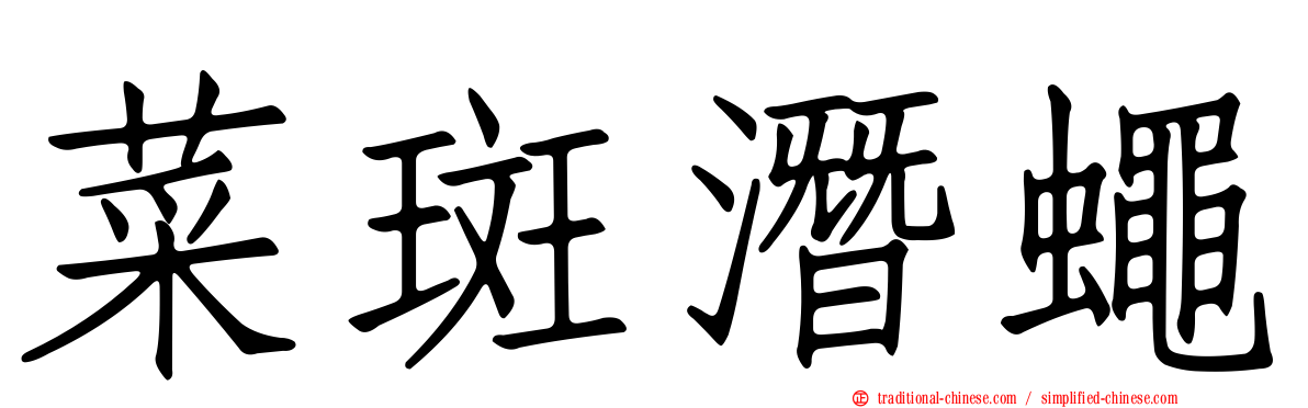 菜斑潛蠅