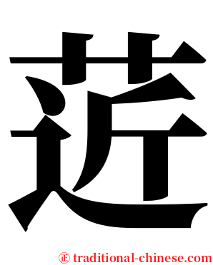 菦 serif font