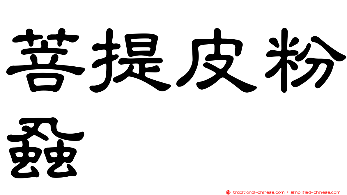 菩提皮粉蝨