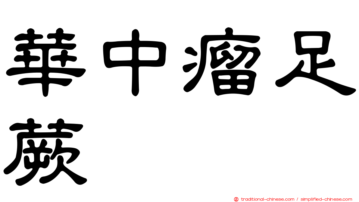 華中瘤足蕨