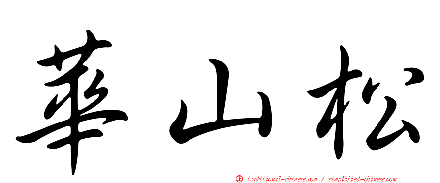 華山松