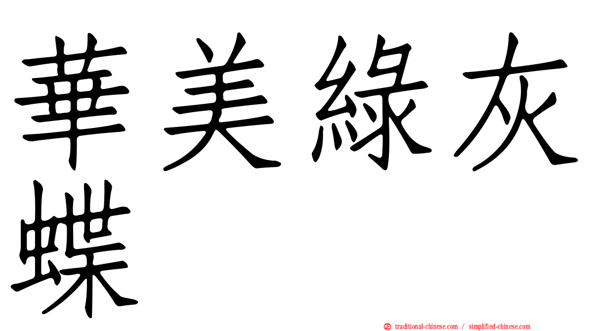 華美綠灰蝶