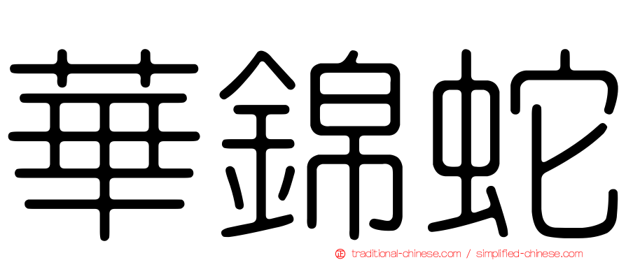 華錦蛇