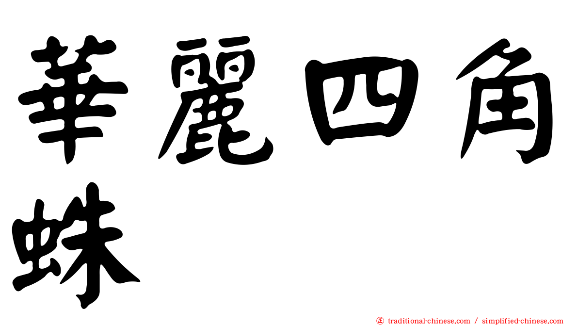 華麗四角蛛