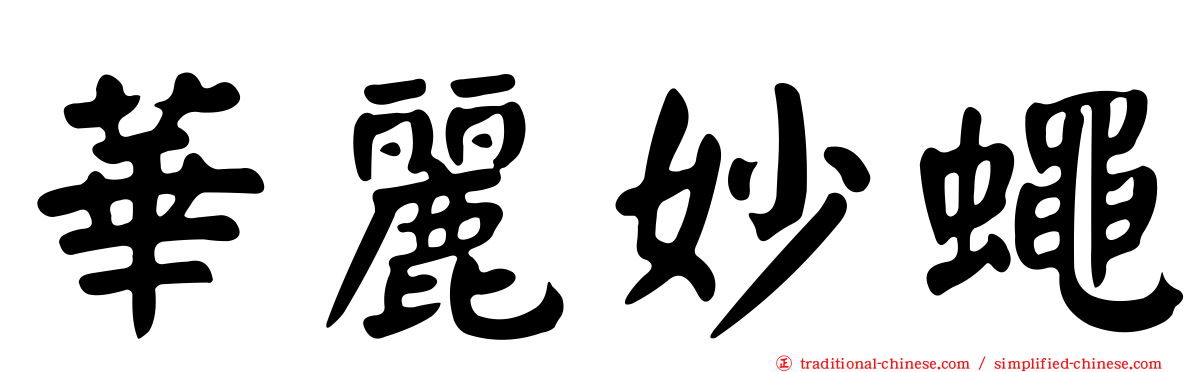 華麗妙蠅