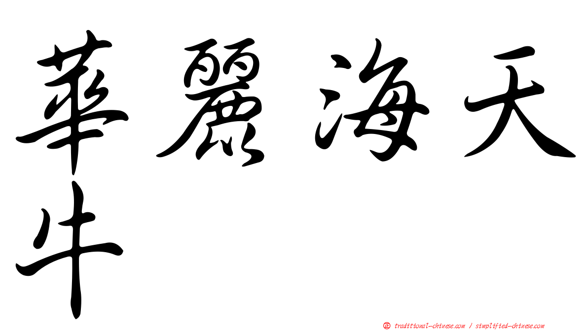 華麗海天牛