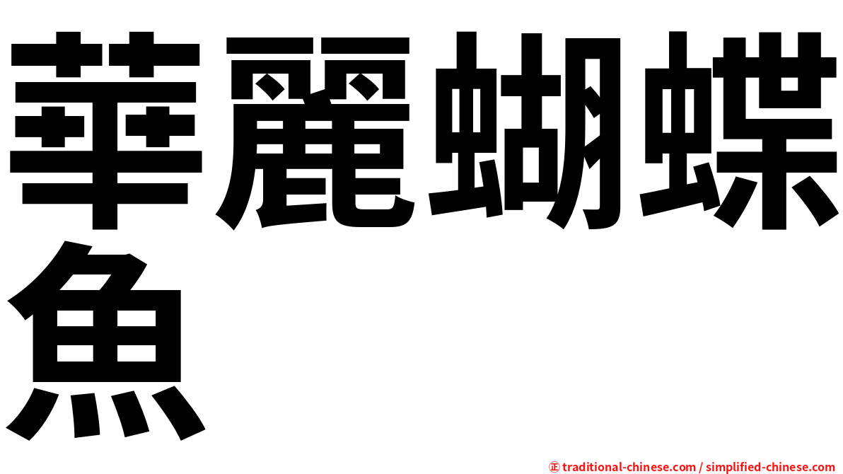 華麗蝴蝶魚