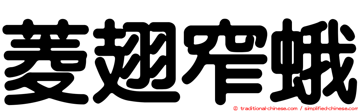 菱翅窄蛾