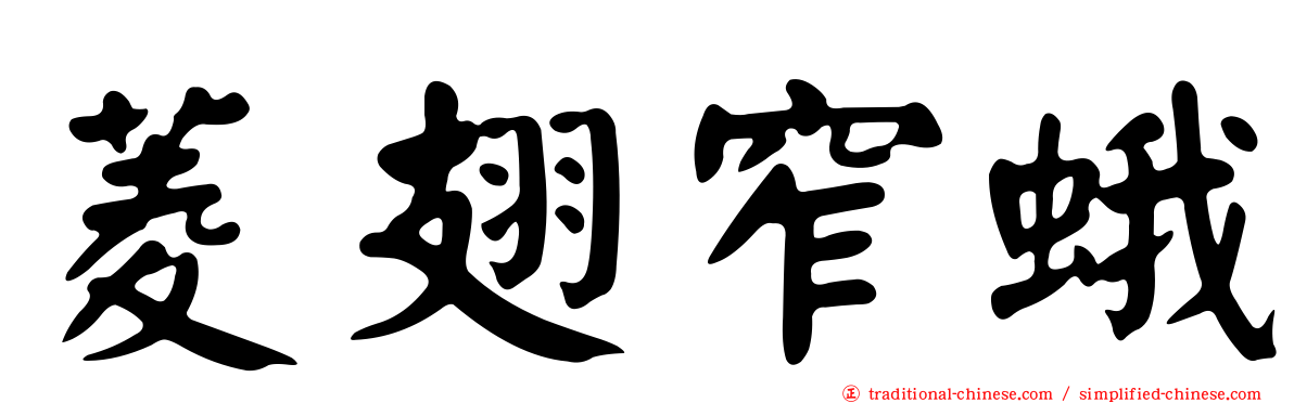 菱翅窄蛾