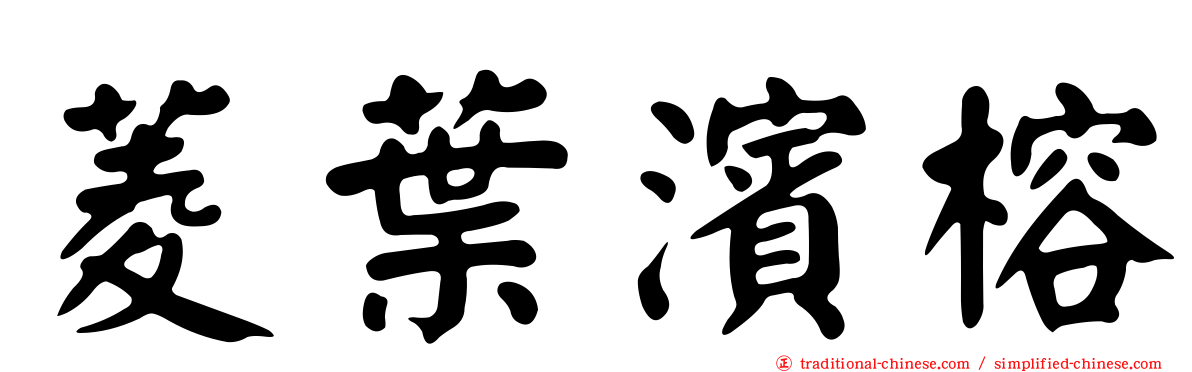菱葉濱榕