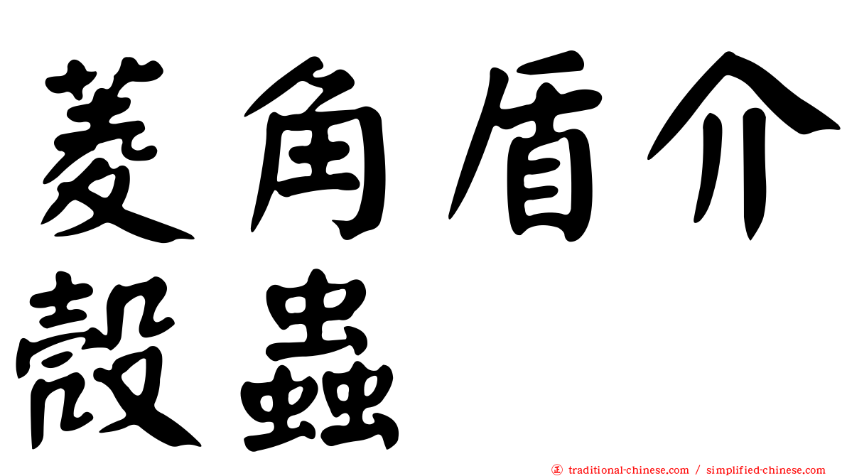 菱角盾介殼蟲