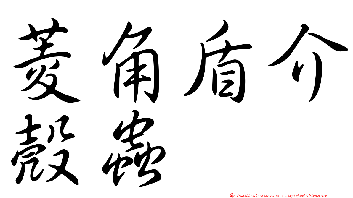 菱角盾介殼蟲
