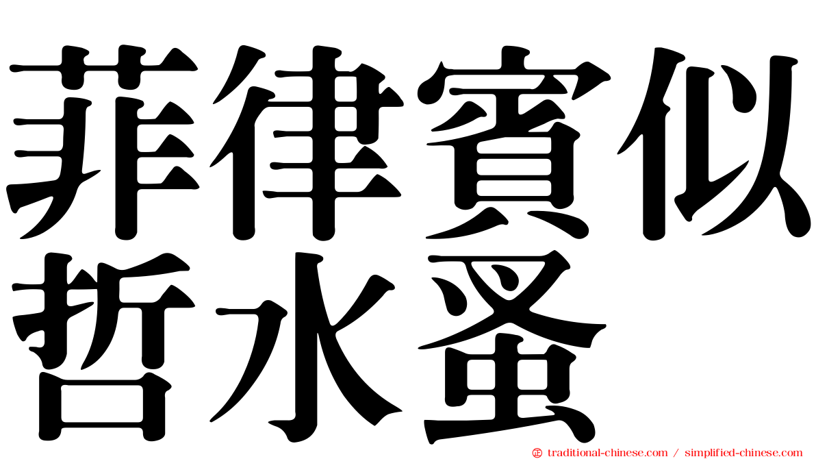 菲律賓似哲水蚤