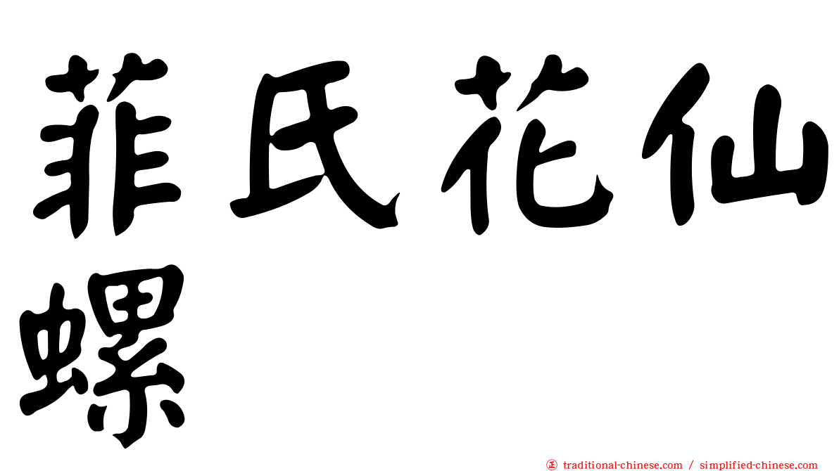 菲氏花仙螺