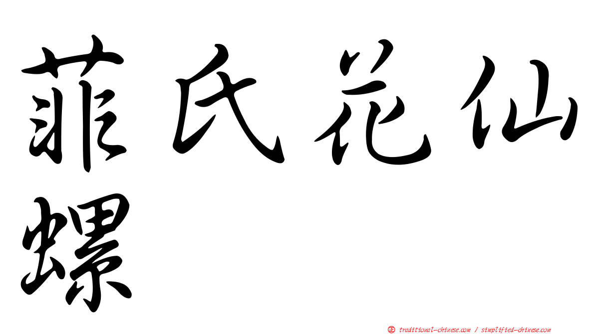 菲氏花仙螺