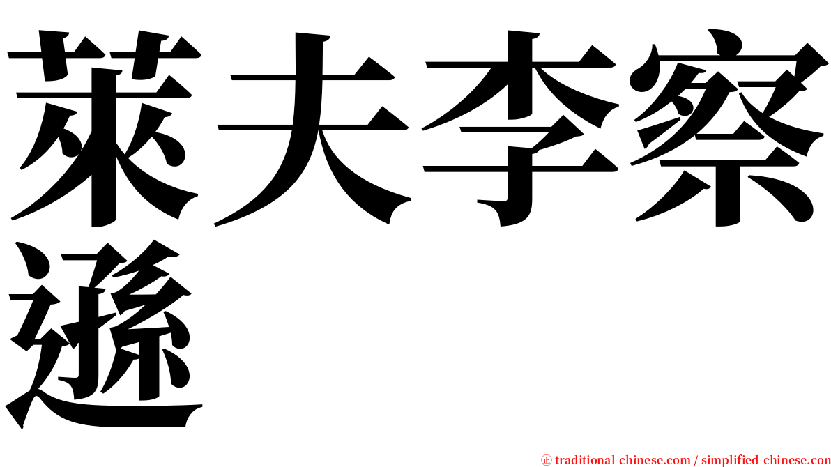 萊夫李察遜 serif font
