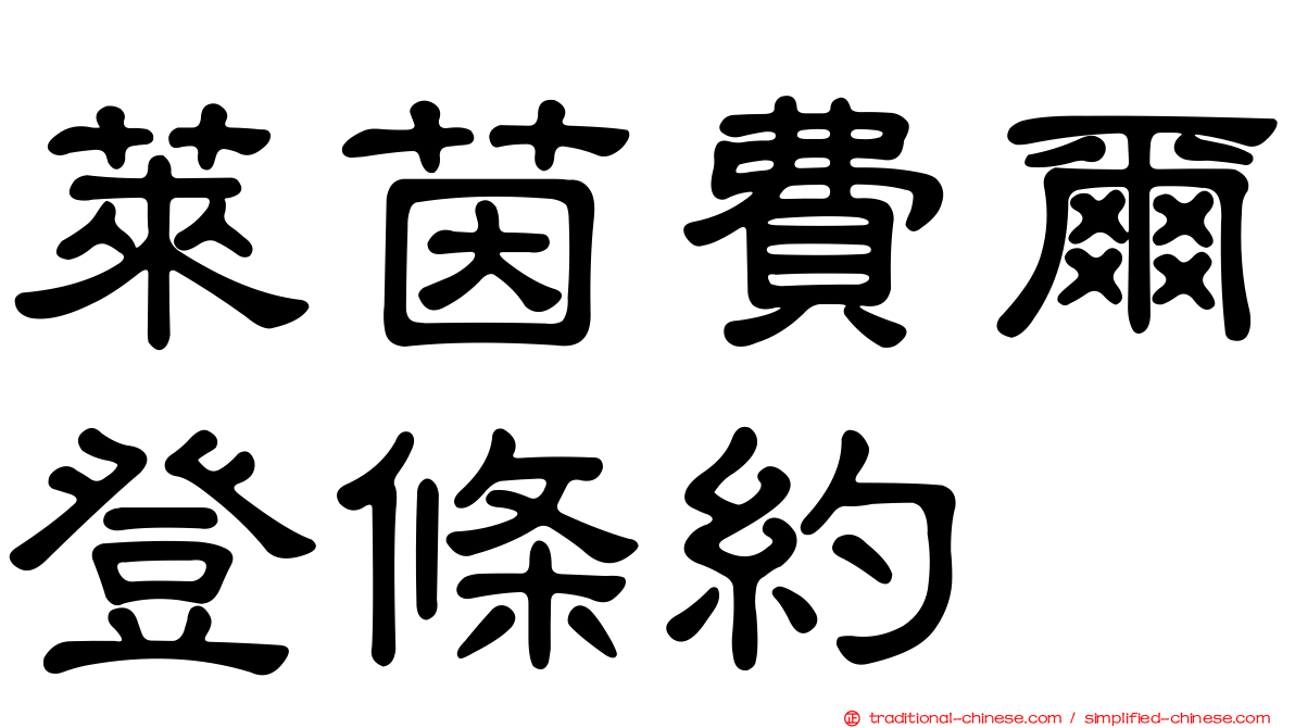 萊茵費爾登條約