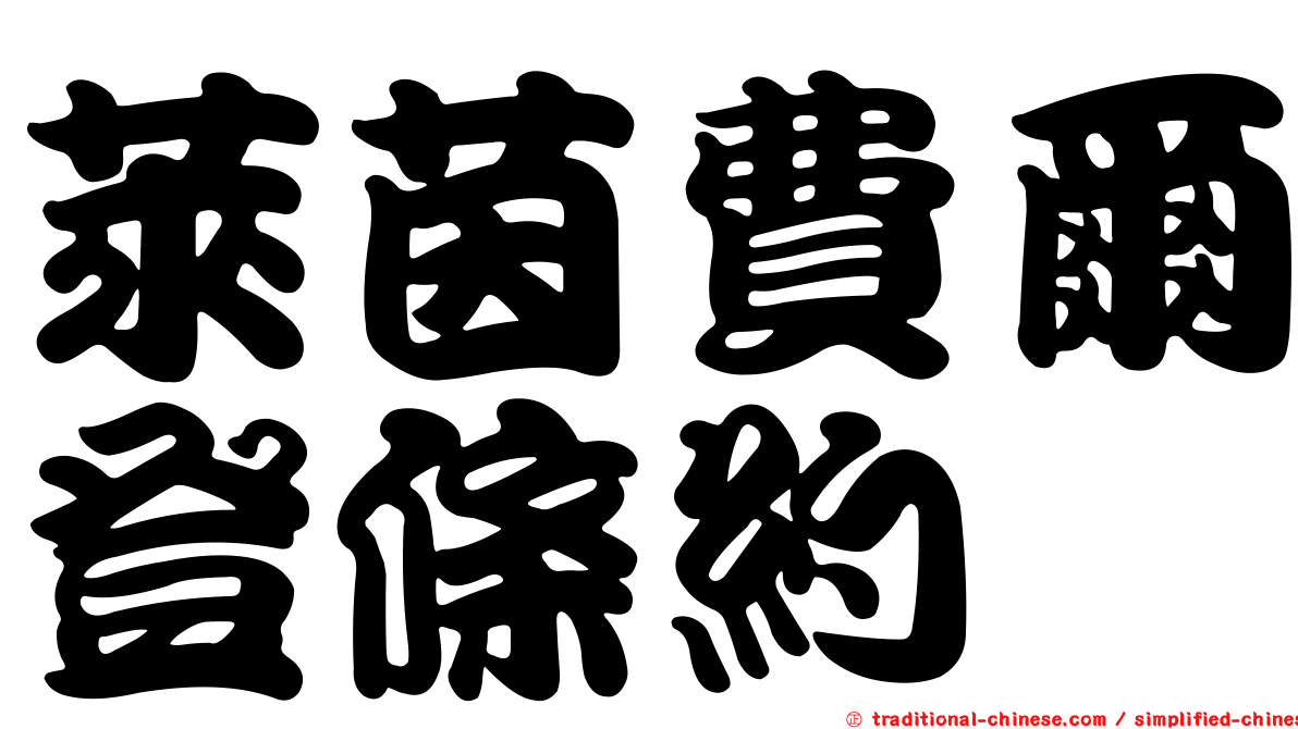 萊茵費爾登條約