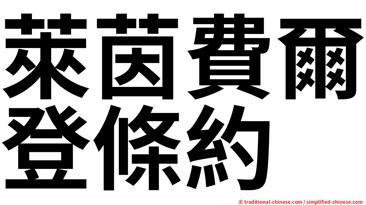萊茵費爾登條約