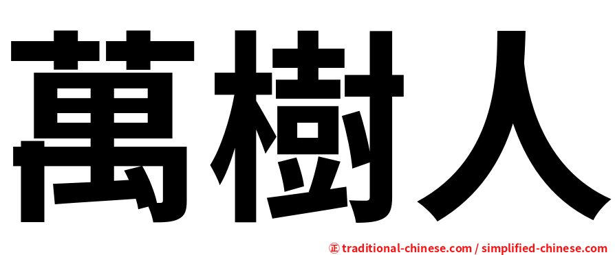 萬樹人