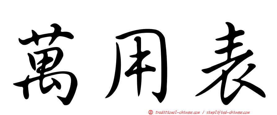萬用表