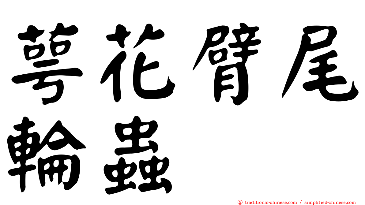 萼花臂尾輪蟲