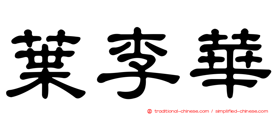 葉李華