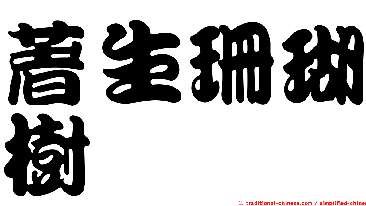 著生珊瑚樹