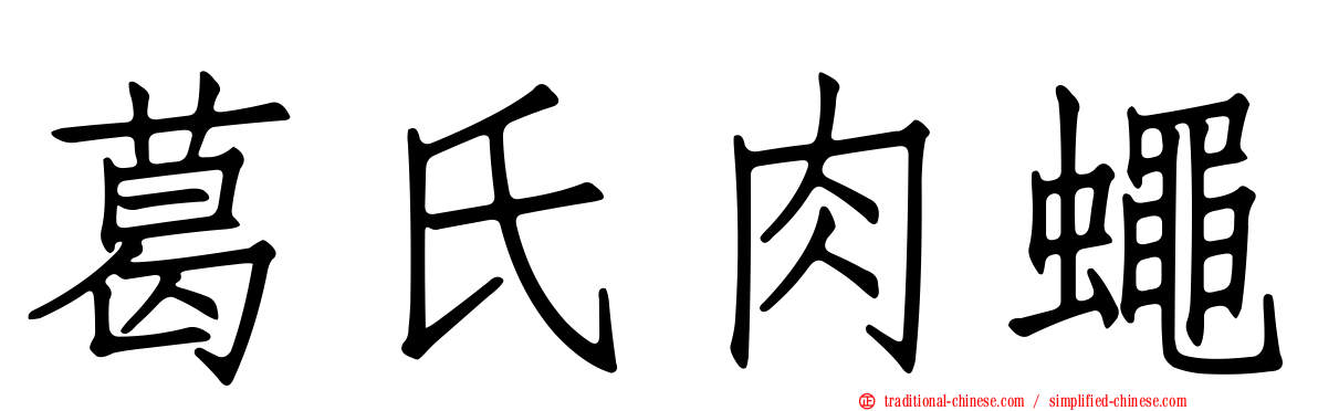 葛氏肉蠅