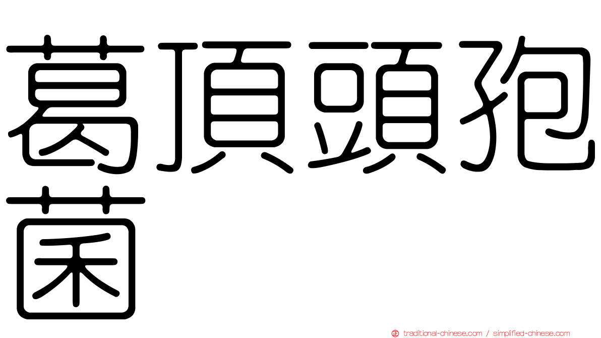 葛頂頭孢菌