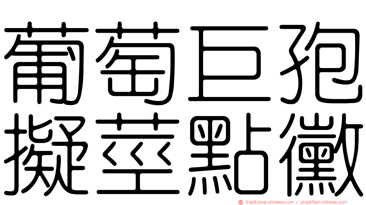 葡萄巨孢擬莖點黴