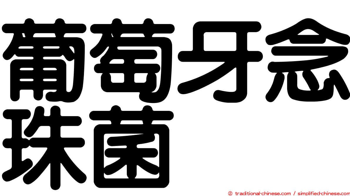 葡萄牙念珠菌