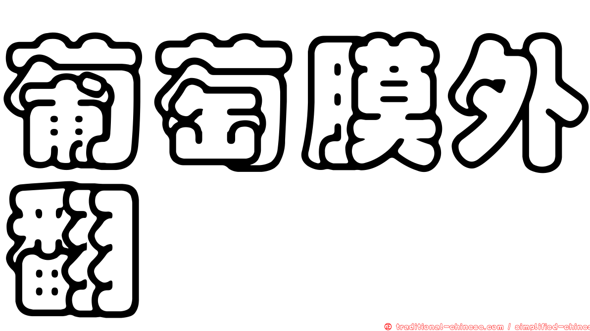 葡萄膜外翻