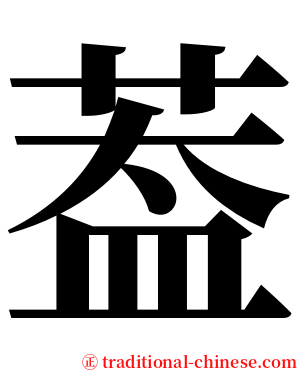 葢 serif font