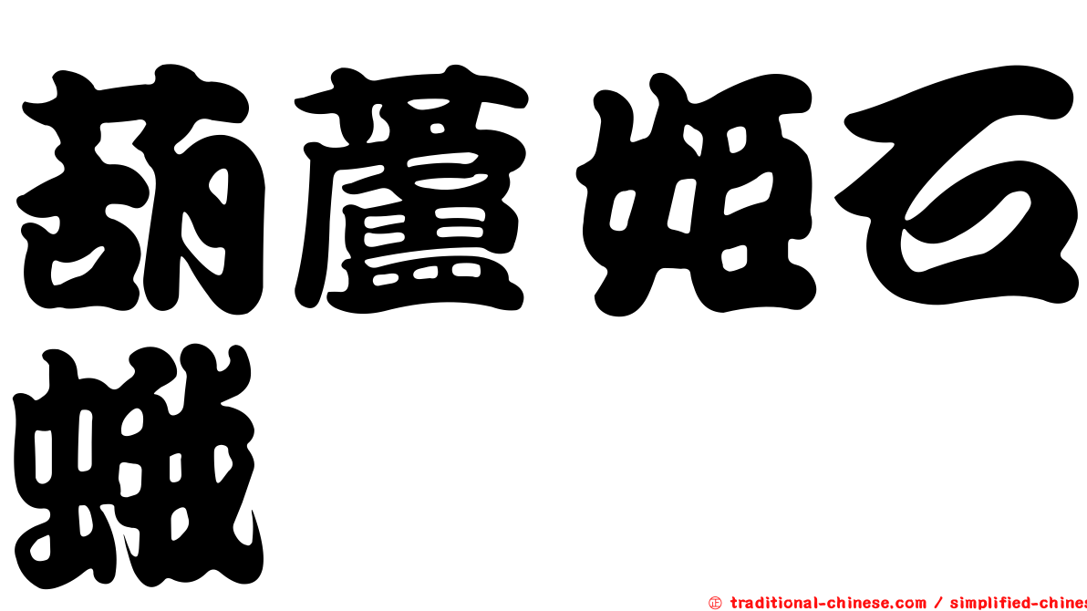 葫蘆姬石蛾