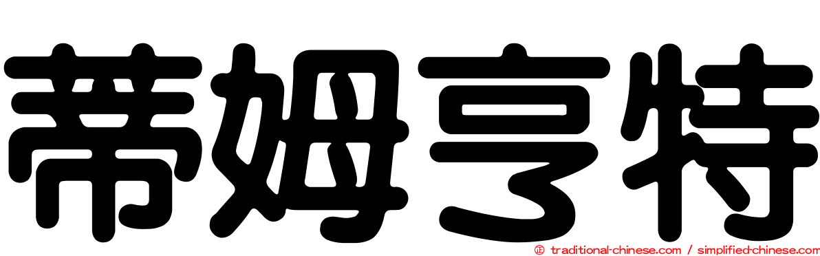 蒂姆亨特