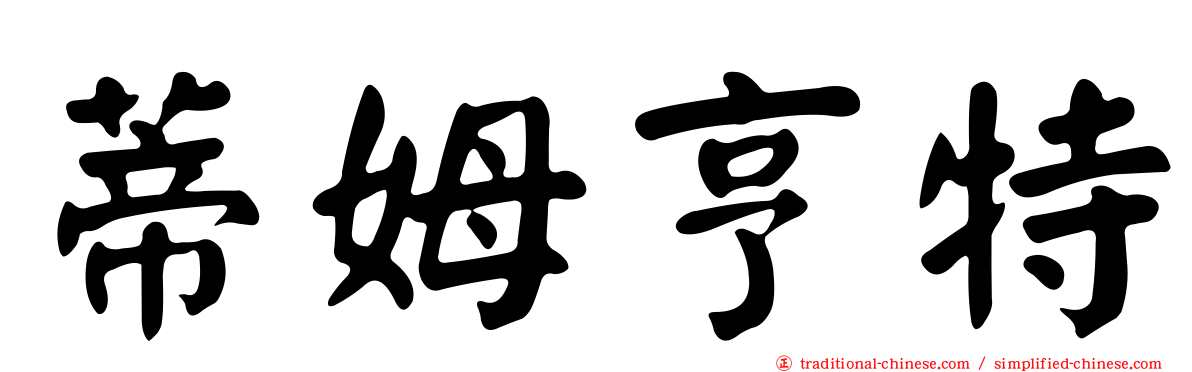 蒂姆亨特