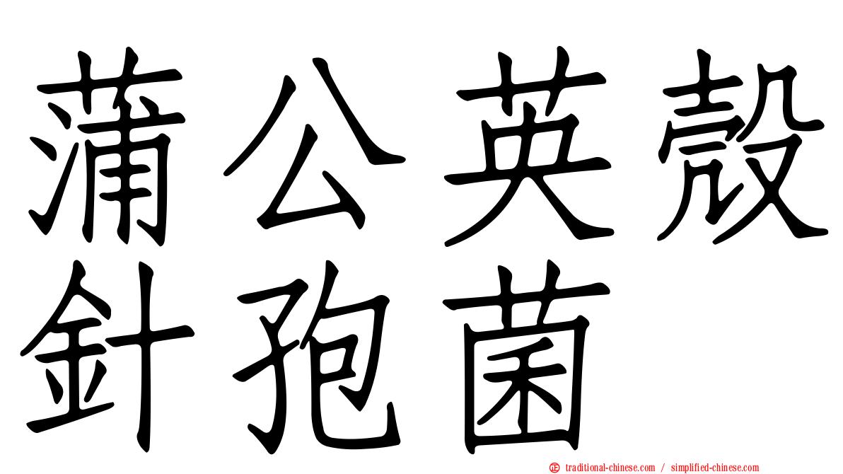 蒲公英殼針孢菌