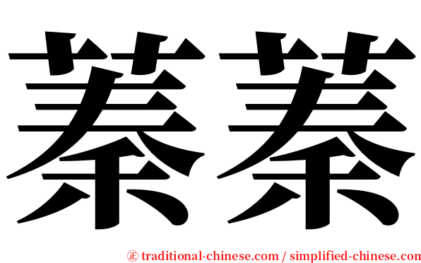 蓁蓁 serif font