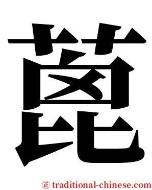 蓖 serif font