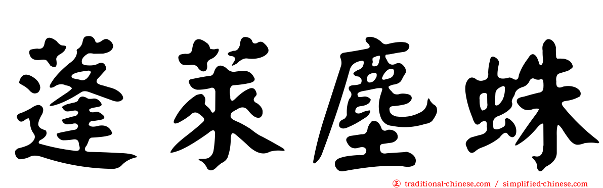 蓬萊塵蛛