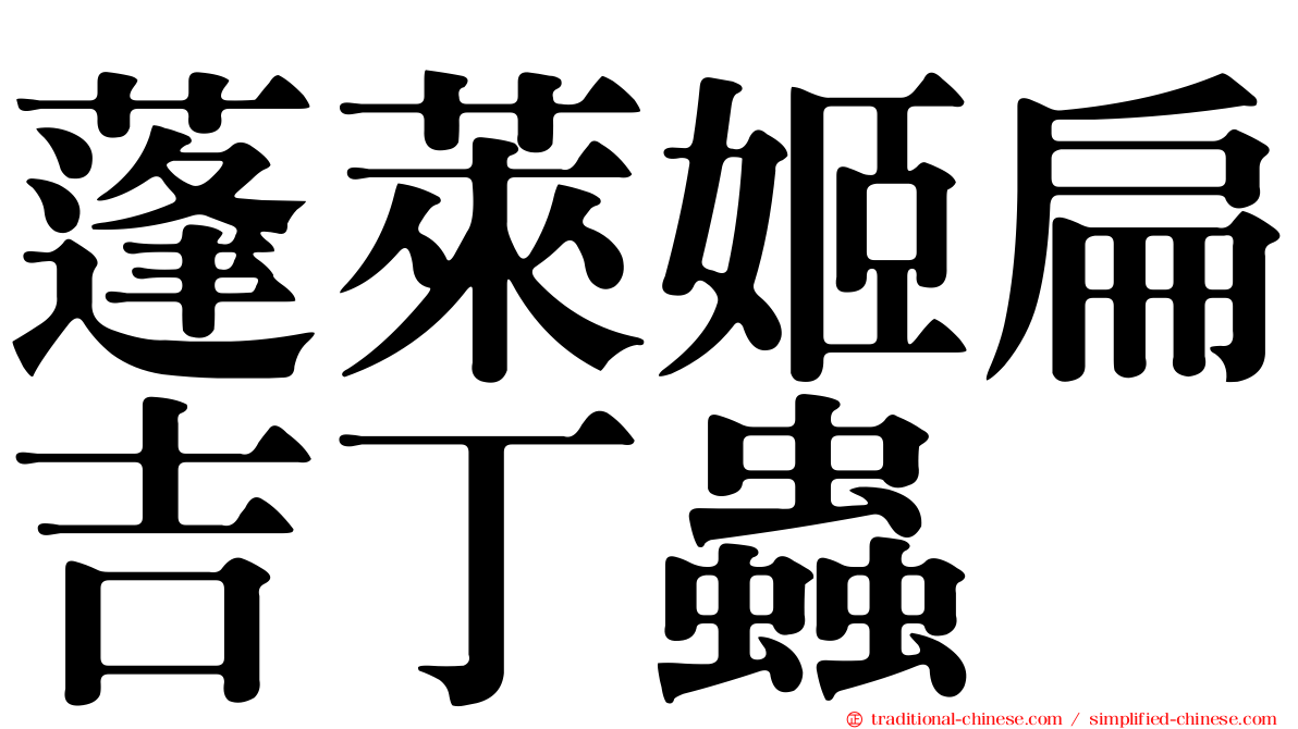 蓬萊姬扁吉丁蟲