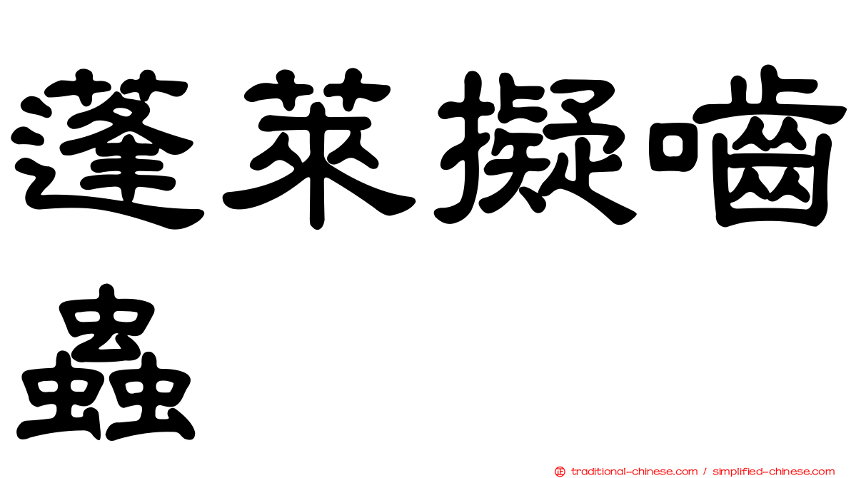 蓬萊擬嚙蟲