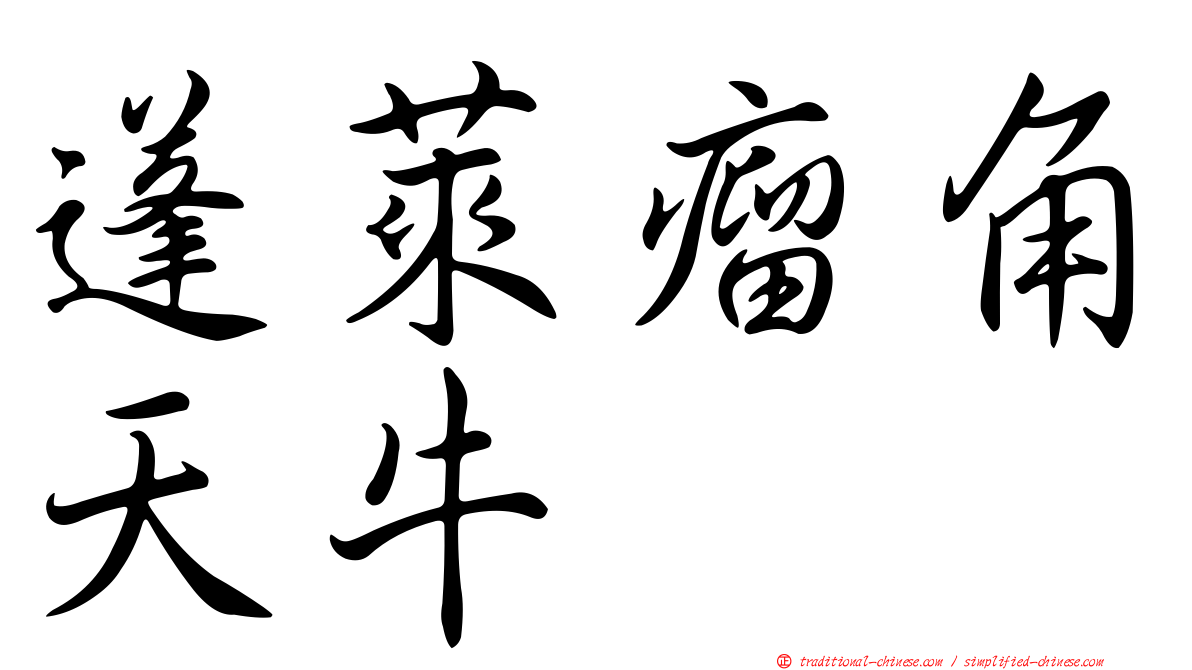 蓬萊瘤角天牛