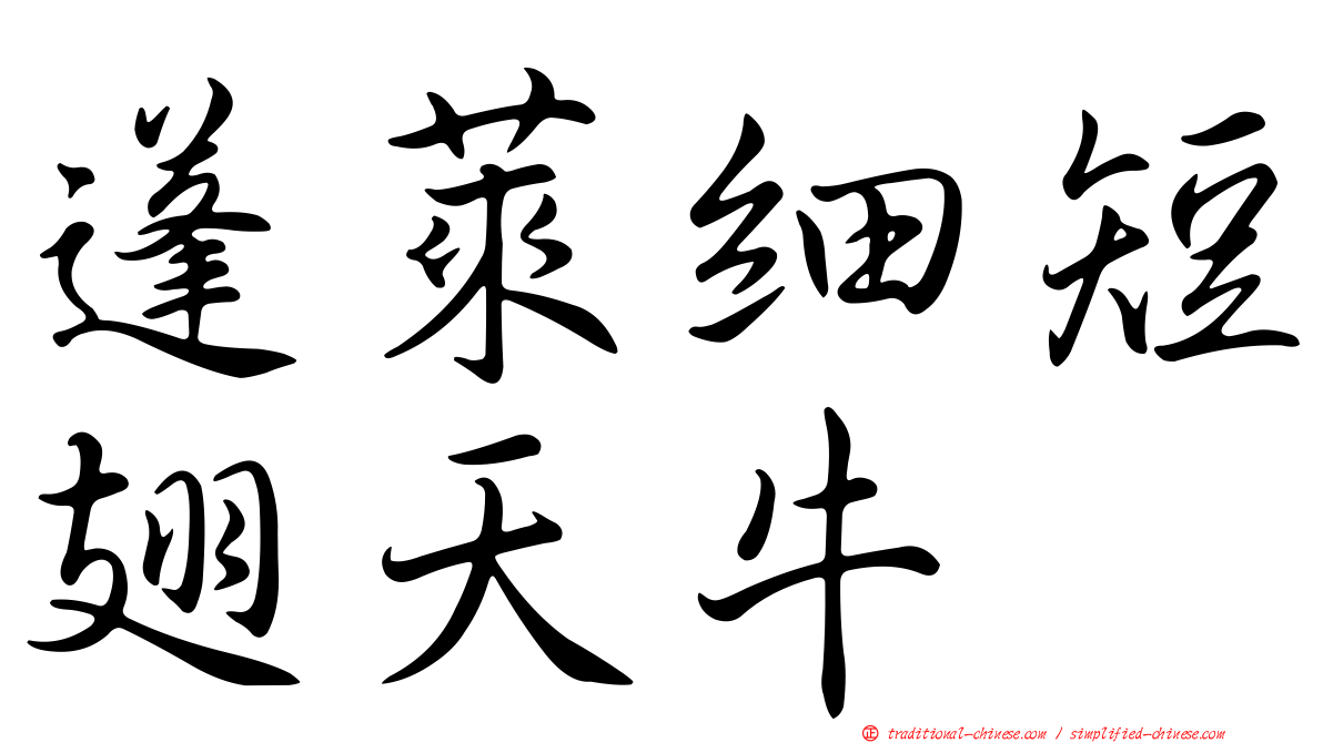 蓬萊細短翅天牛